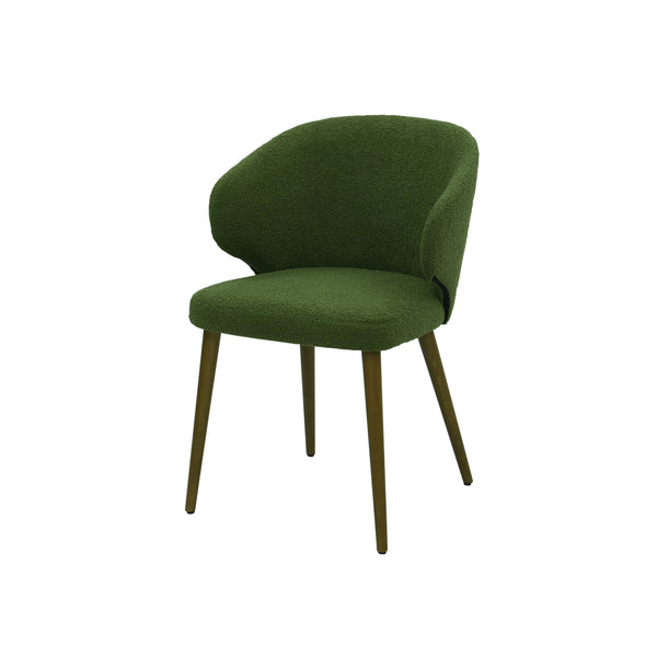 Grüner Stuhl aus Stoff |  Modell CAPRICE