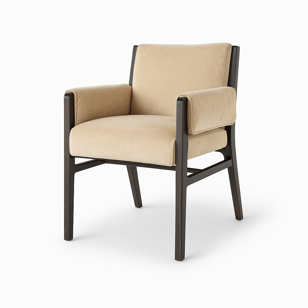 Küchenstuhl aus Samt | Modell BRANDO